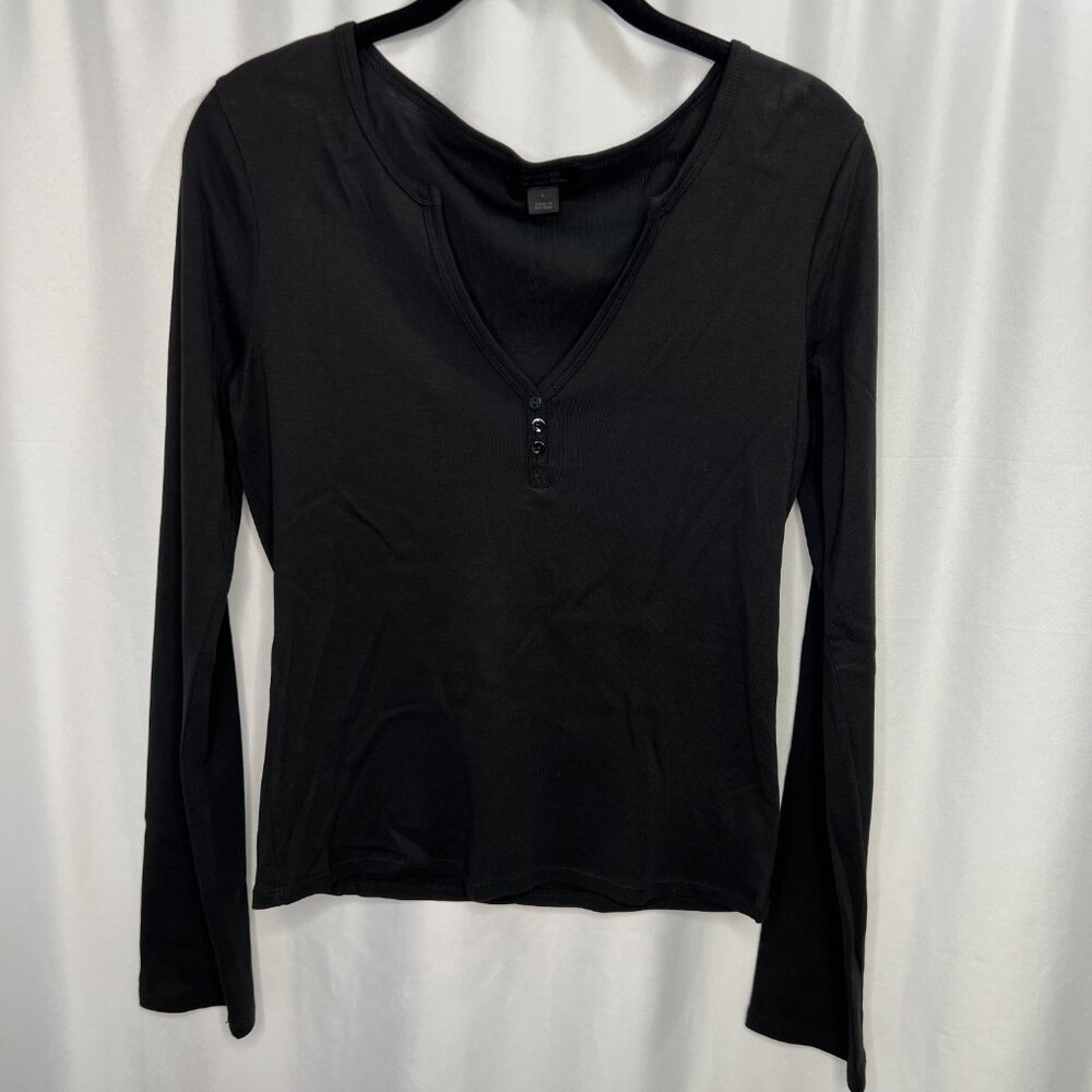 Express Womans L Black Shirt
